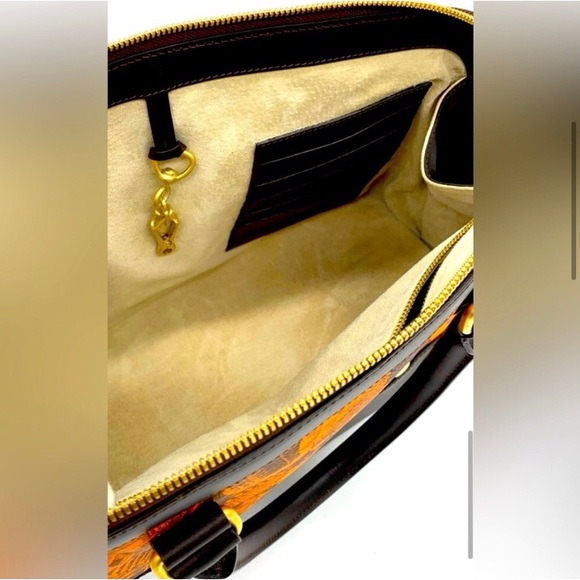 FONTANA MILANO Brown Leather PVC Bag - Picture 3 of 5